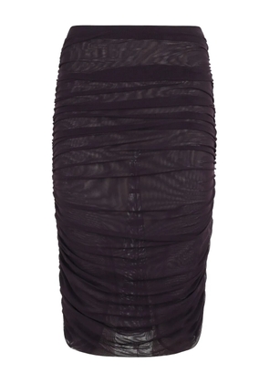 Federica Tosi gathered pencil midi skirt - Black