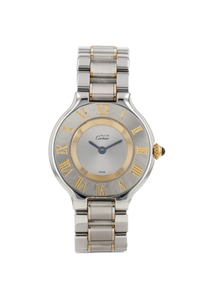 Cartier 1990s 21mm Must 21 round case watch - Silver