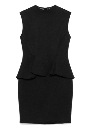 Lanvin peplum-waist mini dress - Grey