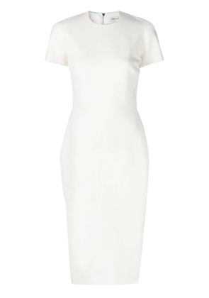 Victoria Beckham twill midi dress - Neutrals
