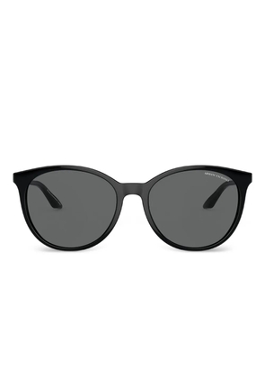 Armani Exchange AX4140S round-frame sunglasses - Black