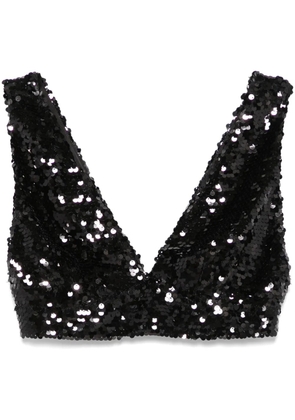 Philosophy Di Lorenzo Serafini sequinned cropped top - Black