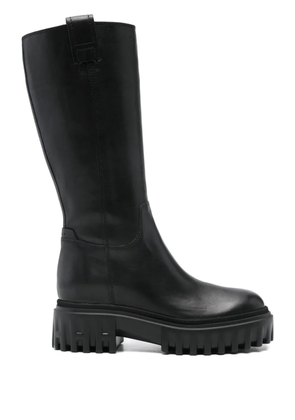 Hogan leather mid-calf boots - Black