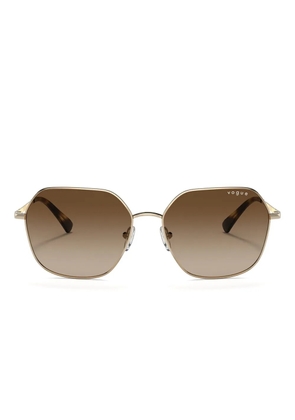Vogue Eyewear gold geometric-frame sunglasses