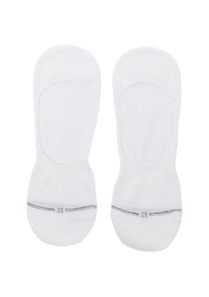 Zegna logo-embroidered socks - White