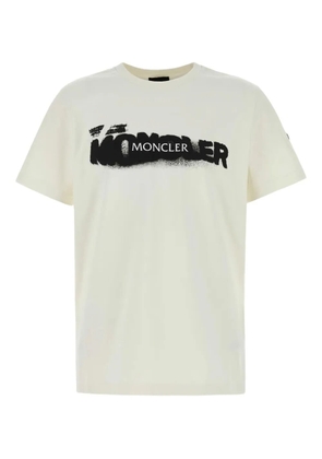 Moncler spray-print cotton T-shirt - Neutrals