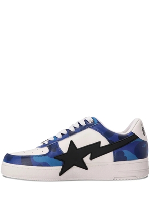 A BATHING APE® STA logo-patch low-top sneakers - Blue