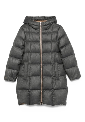 Peserico hooded quilted coat - Grey