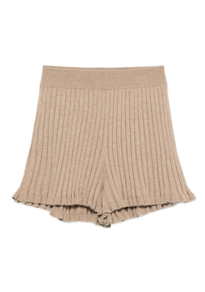 Lisa Yang ribbed shorts - Brown