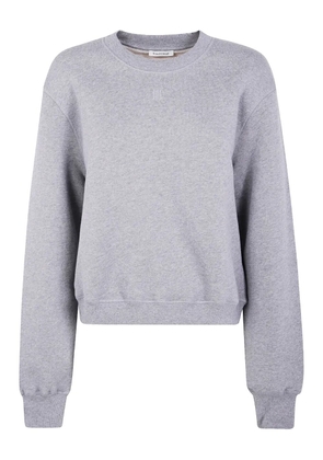 By Malene Birger embroidered-logo crew-neck sweatshirt - Grey