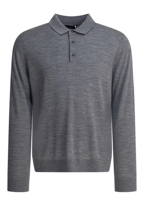 Vince merino-wool polo shirt - Grey