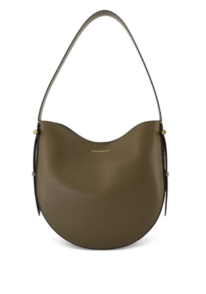 Victoria Beckham medium Dia half-moon calfskin shoulder bag - Green