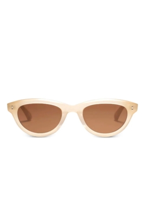 Peter And May Cydonia oval-frame sunglasses - Neutrals
