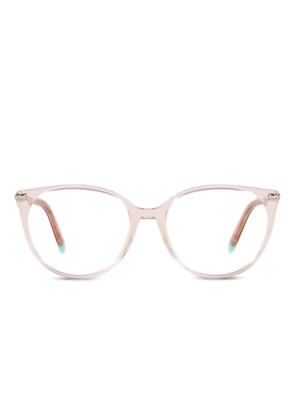 Tiffany & Co Eyewear transparent metal-frame glasses - Pink