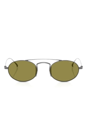 Giorgio Armani oval-frame sunglasses - Silver