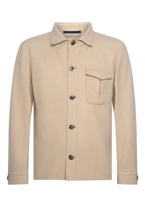 FRANZESE COLLECTION buttoned patch-pocket jacket - Neutrals