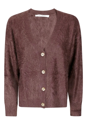 absolut cashmere Gloria button-front cashmere cardigan - Brown