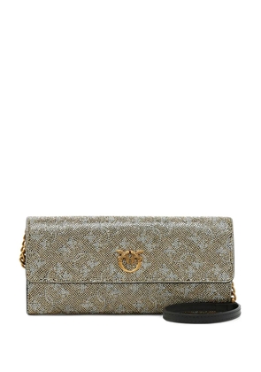 PINKO crystal-embellished wallet - Gold