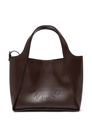 Stella McCartney perforated-logo tote bag - Brown