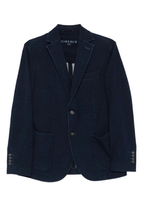 Circolo 1901 three-button patch-pocket blazer - Blue