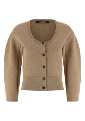 Jacquemus Doppio button round-neck cardigan - Neutrals