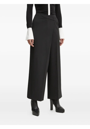 Karl Lagerfeld wrap-front pants - Black