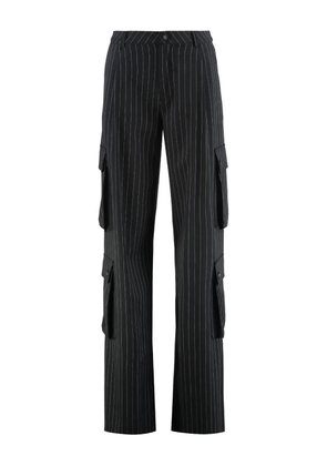 Les Filles d'Eva stripe pocket trousers - Black