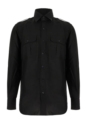 TOM FORD double-pocket long-sleeve shirt - Black