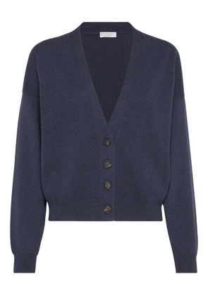 Brunello Cucinelli button-front cashmere cardigan - Blue