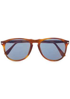 Persol blue tint round sunglasses - Brown