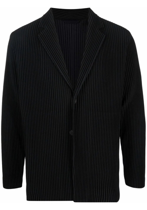 Homme Plissé Issey Miyake single-breasted pleated blazer - Black