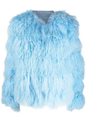 DANCASSAB collarless quilted jacket - Blue