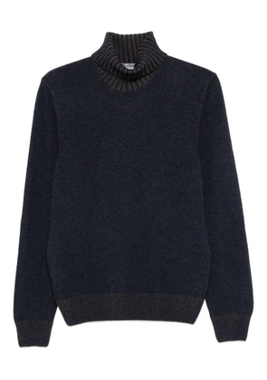Vengera turtleneck ribbed-hem sweater - Blue