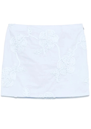 ROTATE BIRGER CHRISTENSEN cotton mini skirt - Blue