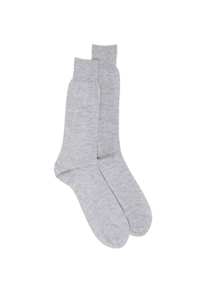 Zegna logo-print socks - Grey