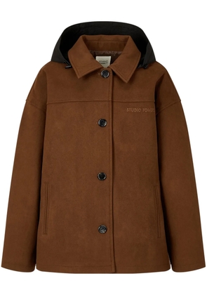 TOMBOY logo-embroidered jacket - Brown