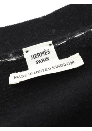 Hermès Pre-Owned 2010s V-neck cashmere cardigan - Black