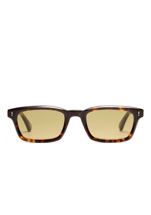 Peter And May rectangle-frame sunglasses - Brown