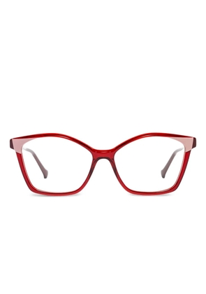 Xavier Garcia Design Madame cat-eye glasses - Red