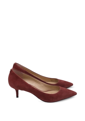 Michael Kors Vintage pointed suede pumps - Red