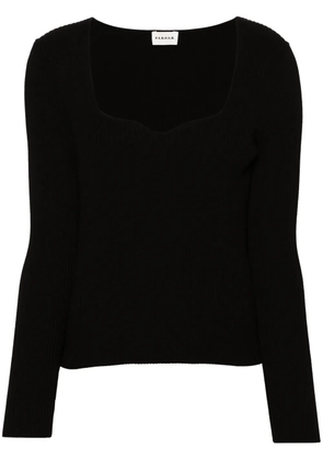 P.A.R.O.S.H. square-neck sweater - Black