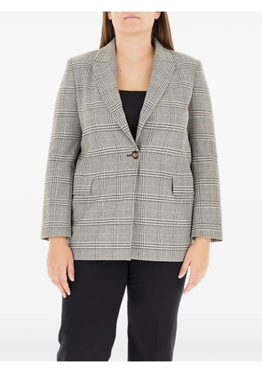 ELENA MIRO` checked blazer - Black