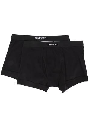 TOM FORD two-pack logo waistband boxers - Black