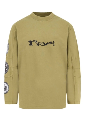 ROA long-sleeves printed T-shirt - Green