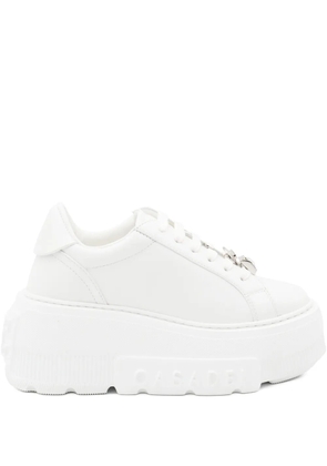 Casadei platform lace-up sneakers - White