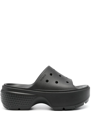 Crocs Stomp platform slides - Black