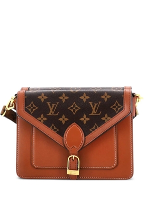 Louis Vuitton Pre-Owned Biface Handbag Leather and Reverse Monogram Canvas shoulder bag - Brown