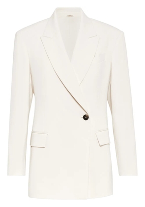 Brunello Cucinelli single-button blazer - White