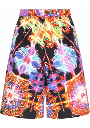 Dolce & Gabbana luminaire-print tailored shorts - Black