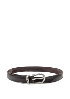 Orciani engraved leather belt - Brown